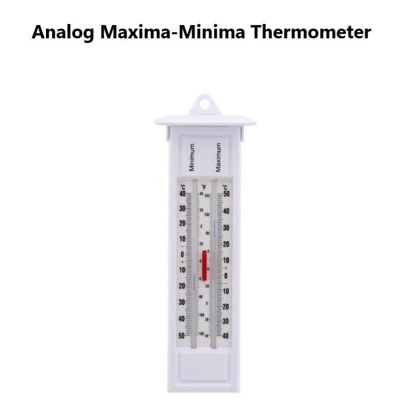 Maxima-Minima Analog Thermometer For Hydroponics Gardens