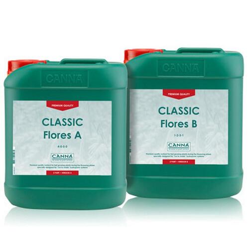 CANNA Classic Flores A+B 5 Litres Set Flower Nutrients 