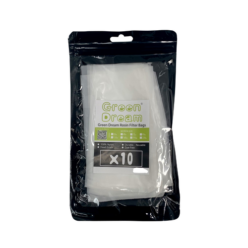 45um Rosin Filter Bags Green Dream - 10 Pack - Extraction Nylon Filter Bags