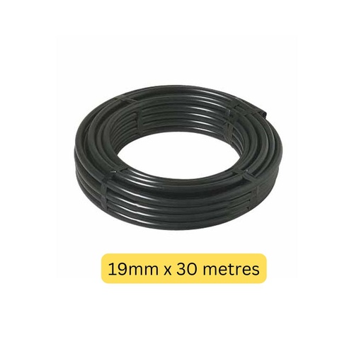 19mm Black Flexible Hose x 30m - Irrigation Hose