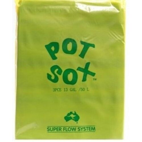 Pot Sox 3pk 50L - Pot Liner - Hydroponics Gardening - Removal of Growing Medium 