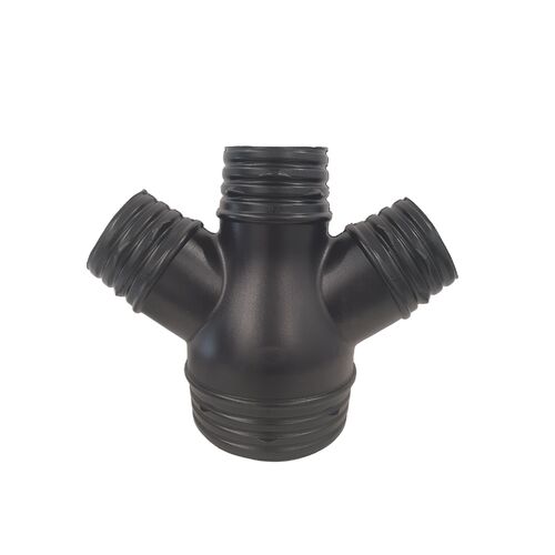Duct 4 Way Splitter - 250-200-200-200 mm - Poly Branch Ducting Joiner