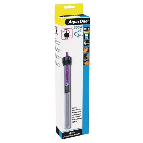 AQUA ONE GLASS HEATER 100 WATT