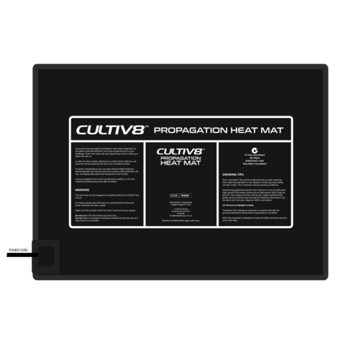 Flexible Heat Mat Small Cultiv8 Hydroponics Cloning Propagation 390 x 280 mm