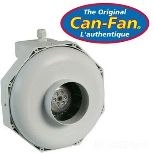 CAN FAN 100MM CENTRIFUGAL INLINE FAN 4"  RK100  240m3/h - HYDROPONICS 