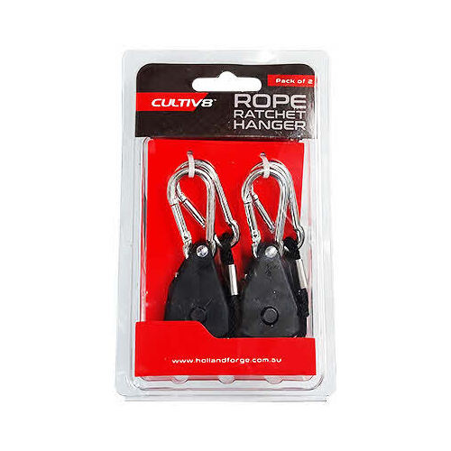 Light Hangers 2 pack- Cultiv8 - Rope Adjustable Hangers for Grow Tent