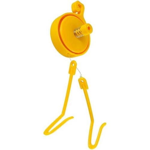 YOYO PLANT HANGERS TWIN HOOKS - YELLOW - 12 PACK