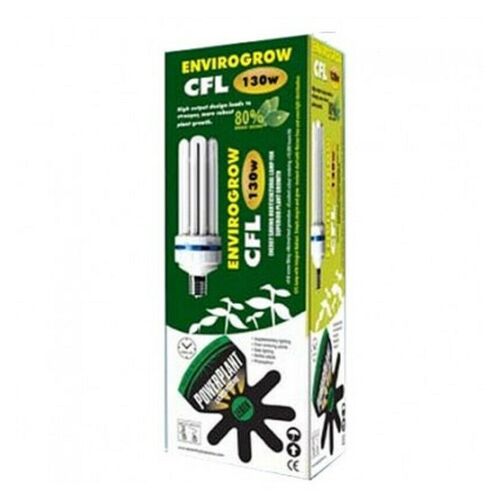 130W CFL POWERPLANT 6400K Lamp / Grow Light Hydroponics Propagation Bulb Fluro