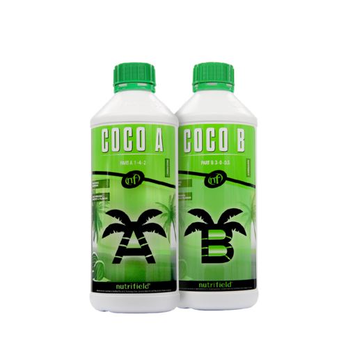 NUTRIFIELD COCO A & B 1L SET - GROW & BLOOM HYDROPONIC NUTRIENT