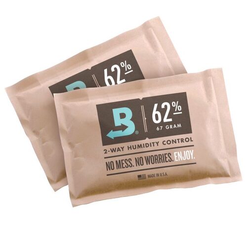 2 x Boveda 62% 67 gram 2-Way Humidity Control / Humidipak