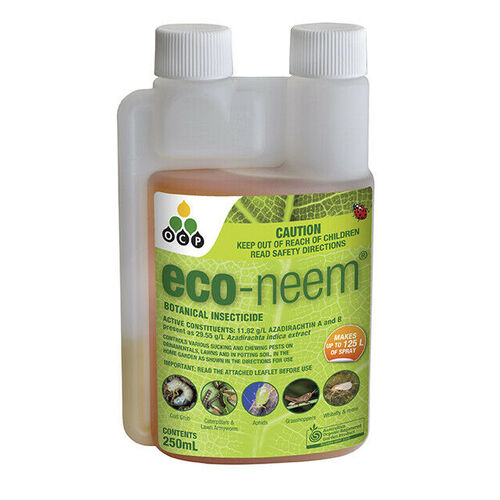ECO NEEM 250ML BOTANICAL INSECTICIDE ORGANIC OIL CONCENTRATE HYDROPONICS