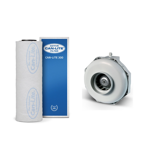 Centrifugal Fan 125mm Can Fan RK125LS 4 Speed with Can Lite 300PL Carbon Filter Kit