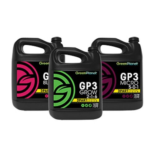 Green Planet GP3 - Grow Micro Bloom 3 x 1L - Nutrients  3 Part