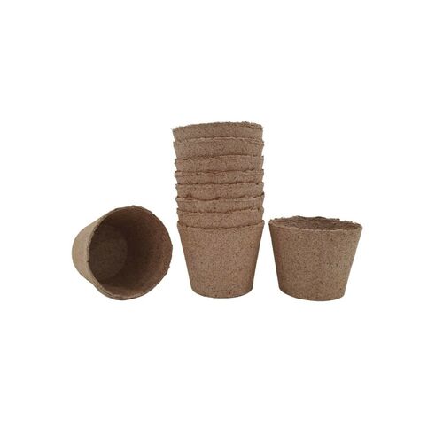 100mm Seedling Round Pots x 10 pcs Jiffy / Propagation Biodegradable Pots