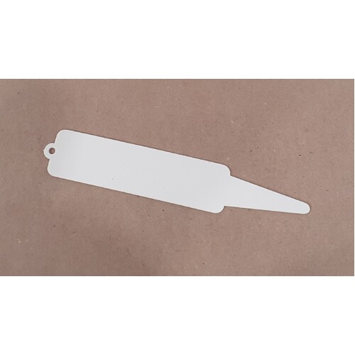 125mm Plant Label - White - Plant Name Tag/Stake