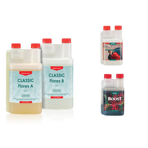 Canna Kit Classic Flores A+B PK 13/14 Boost Pack - Hydroponic Nutrients