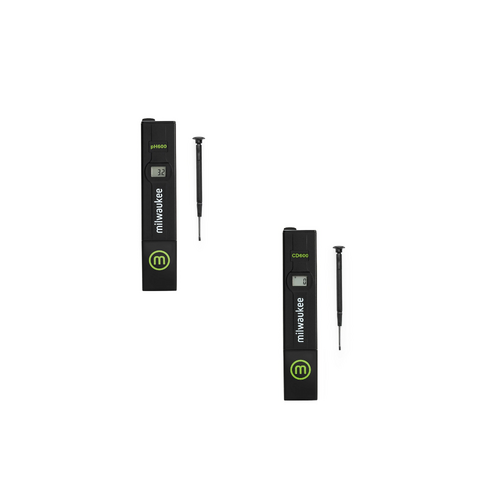 Digital pH Meter & EC Tester Milwaukee Pack pH & Conductivity Set Hydroponics