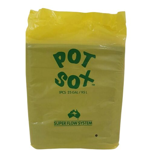 Pot Sox 95L - Pot Liner Hydroponics Gardening Removal of Growing Medium 25 GAL