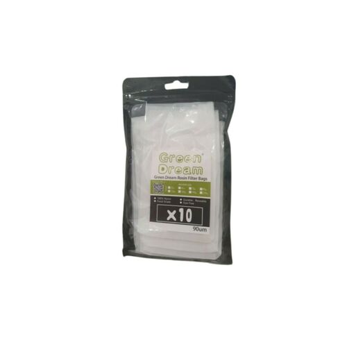 90um Rosin Filter Bags Green Dream - 10 Pack - Extraction Nylon Filter Bags