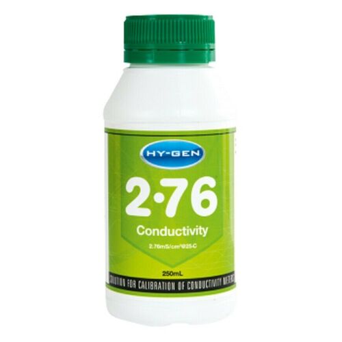 HY-GEN 2.76 CONDUCTIVITY SOLUTION 250ML / HYDROPONICS / EC METER CALIBRATION 