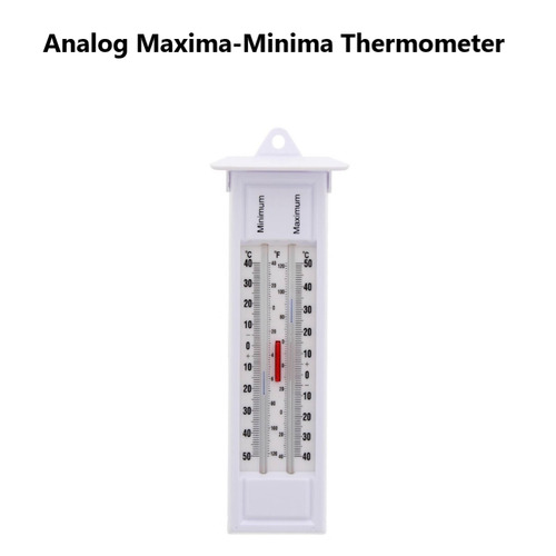 Maximum Minimum Analog Thermometer Max Min  / For Hydroponics Gardens