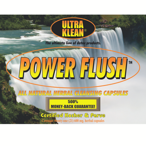 Power Flush Natural Herbal Cleansing Capsules - Ultra Klean